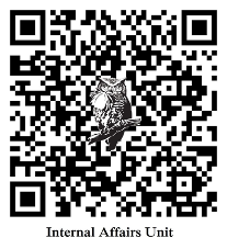 QR Code for Internal Affairs Complaints